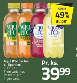 Fleggaard Aqua D'or Ice Tea el. Sparkles erbjuda