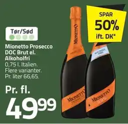 Fleggaard Mionetto Prosecco DOC Brut el. Alkoholfri erbjuda