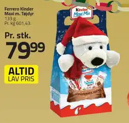 Fleggaard Ferrero Kinder Maxi m. Tøjdyr erbjuda