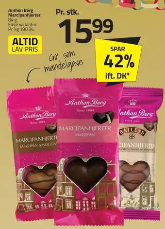 Fleggaard Anthon Berg Marcipanhjerter erbjuda