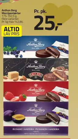 Fleggaard Anthon Berg Marcipantærter erbjuda