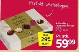 Fleggaard Anthon Berg Favourite Selection erbjuda