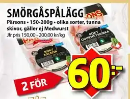 Matvärlden Tensta SMÖRGÅSPÅLÄGG, SEK 60 erbjuda