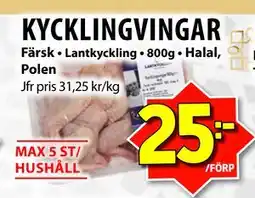 Matvärlden Tensta KYCKLINGVINGAR, SEK 25 erbjuda