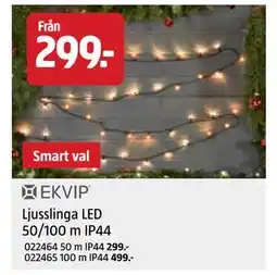 Jula Ljusslinga LED 50/100 m IP44,022464 50 m IP44 erbjuda