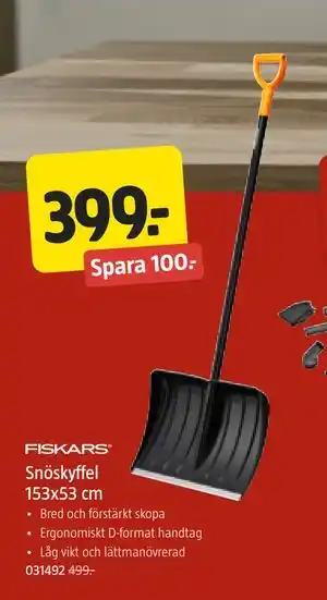 Jula Snöskyffel 153x53 cm, SEK 399 erbjuda