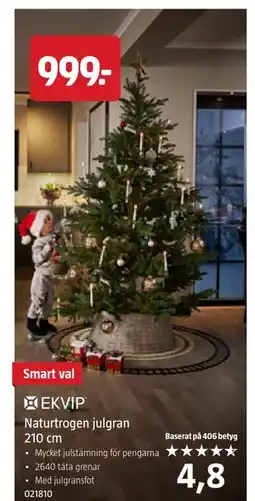 Jula Naturtrogen julgran 210 cm., SEK 999 erbjuda