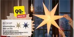 Jula Adventsstjärna Ø60 cm E14, SEK 99 erbjuda