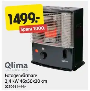 Jula Fotogenvärmare 2,4 kW 46x50x30 cm, SEK 1499 erbjuda