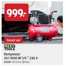 Jula Kompressor 24 l 1000 W 1/4 ” 230 V, SEK 999 erbjuda