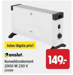 Jula Konvektorelement 2000 W 230 V, SEK 149 erbjuda