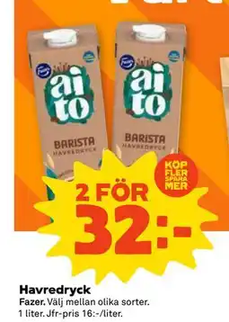 Stora Coop Havredryck, SEK 32 erbjuda