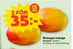 Stora Coop Ätmogen mango, SEK 35 erbjuda