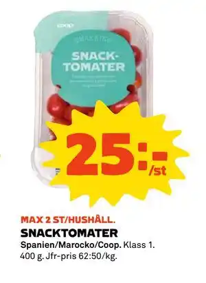 Stora Coop SNACKTOMATER, Medlemspris erbjuda