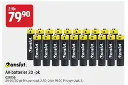 Jula AA-batterier 20 -pk, SEK 79.9 erbjuda