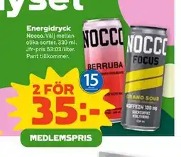 Stora Coop Energidryck, Medlemspris erbjuda