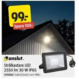 Jula Strålkastare LED 2550 lm 30 W IP65, SEK 99 erbjuda