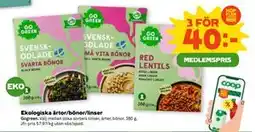 Stora Coop Ekologiska ärtor/bönor/linser, Medlemspris erbjuda