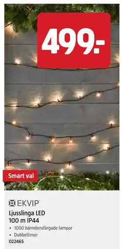Jula Ljusslinga LED 100 m IP44, SEK 499 erbjuda