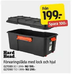 Jula Förvaringslåda med lock och hjul erbjuda
