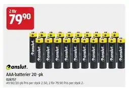 Jula AAA-batterier 20 -pk, SEK 79.9 erbjuda