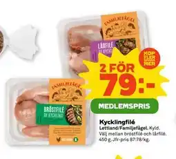 Stora Coop Kycklingfilé, Medlemspris erbjuda