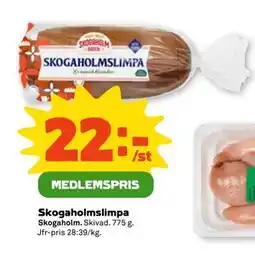 Stora Coop Skogaholmslimpa, Medlemspris erbjuda