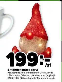 Stora Coop Sittande tomte i akryl, SEK 199 erbjuda