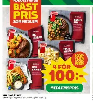 FÄRDIGRÄTTER, Medlemspris