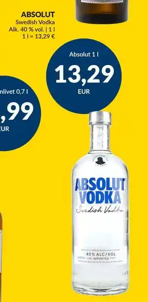 ABSOLUT, EUR 13.29