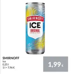 Nielsen Discount SMIRNOFF, EUR 1.99 erbjuda