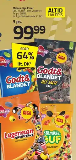 Fleggaard Malaco Giga Poser erbjuda