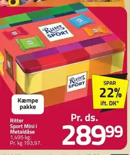 Fleggaard Ritter Sport Mini i Metaldåse erbjuda