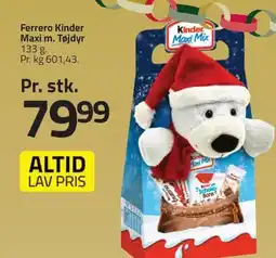 Fleggaard Ferrero Kinder Maxi m. Tøjdyr erbjuda