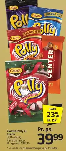 Fleggaard Cloetta Polly el. Center erbjuda