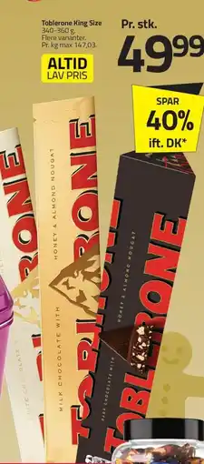 Fleggaard Toblerone King Size erbjuda