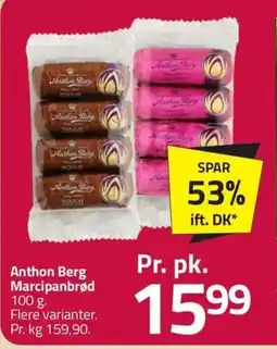 Fleggaard Anthon Berg Marcipanbrød erbjuda