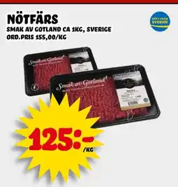 Nelins Nötfärs erbjuda