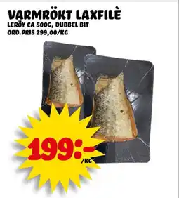 Nelins Varmrökt laxfilè erbjuda