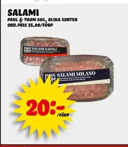 Nelins PAUL & THOM Salami erbjuda