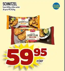 Nelins SCAN Schnitzel erbjuda