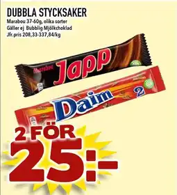 Nelins Marabou Dubbla stycksaker erbjuda