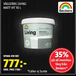 Bauhaus Väggfärg living matt vit erbjuda