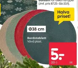 Rusta Bordstablett Vävd plast. erbjuda