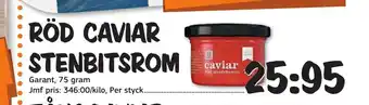 RÖd Caviar Stenbiotsrom 75gram