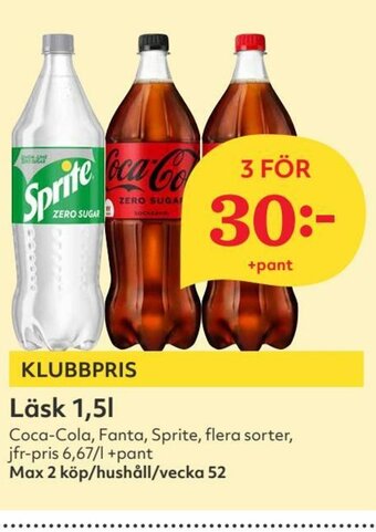 Hemköp Läsk 1,5l erbjuda