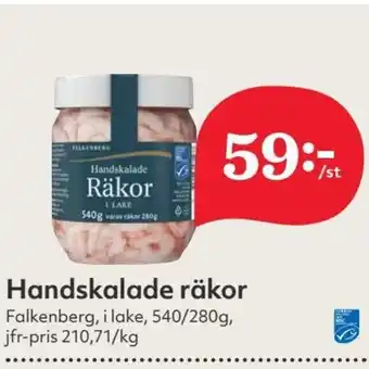 Hemköp Handskalade råkor 540/280g erbjuda