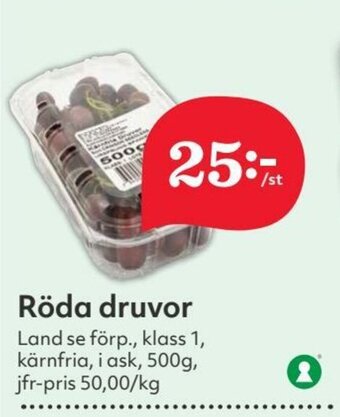 Hemköp Röda druvor erbjuda