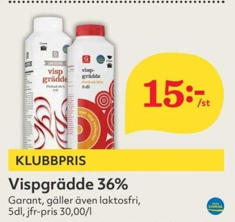 Hemköp Vispgrädde 36% erbjuda
