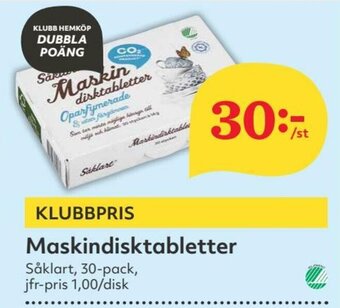 Hemköp Maskindisktabletter erbjuda